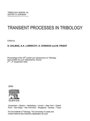 cover image of Transient Processes in Tribology